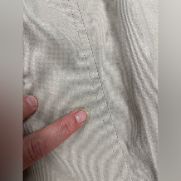 Akris Punto Khaki PinTuck Side Panel Cropped Pants Sz 6 - Picture 9 of 9